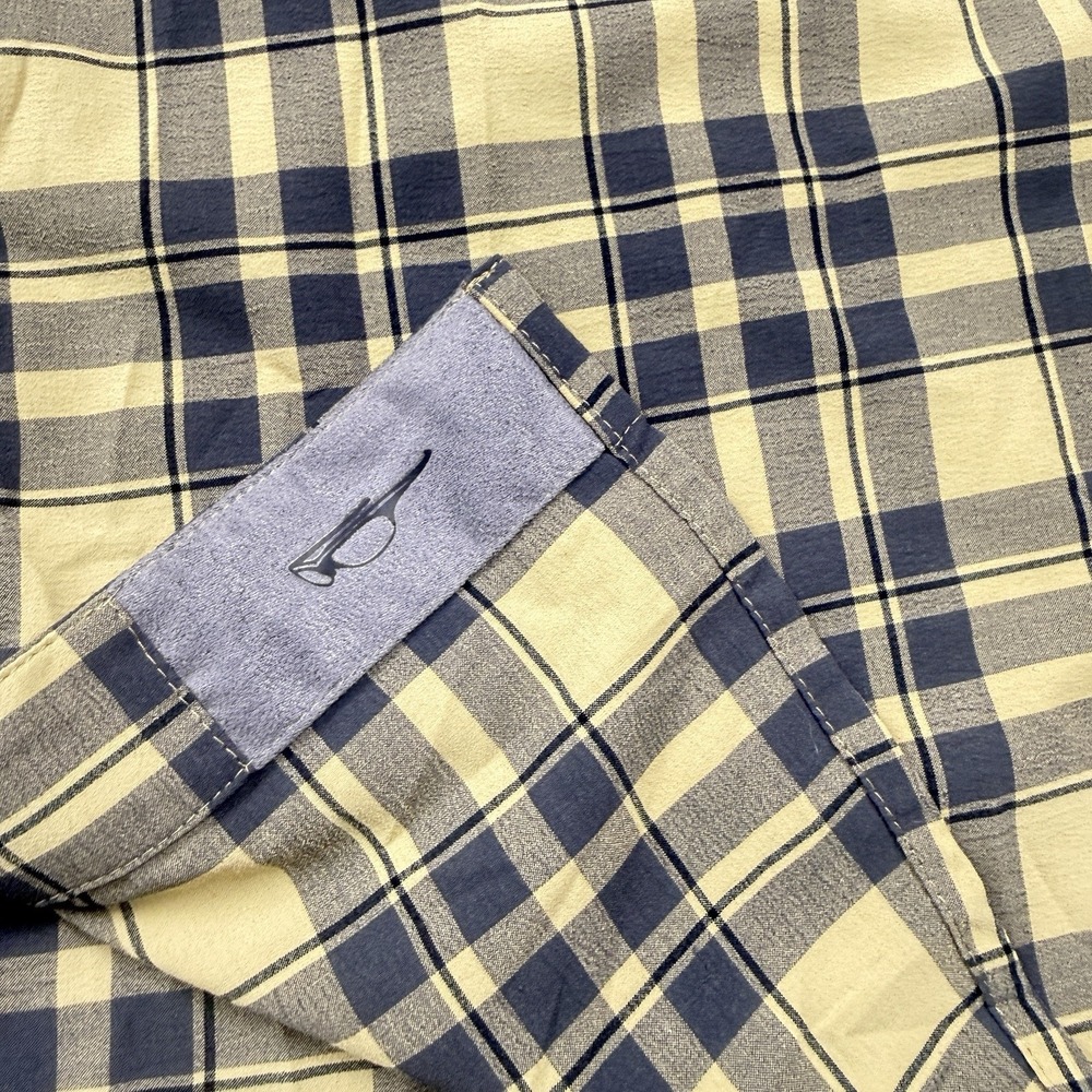 Club Ride Cycling Shirt Mens Medium Plaid Snap Button Bike Cycle Stretch Vented - Picture 9 of 14